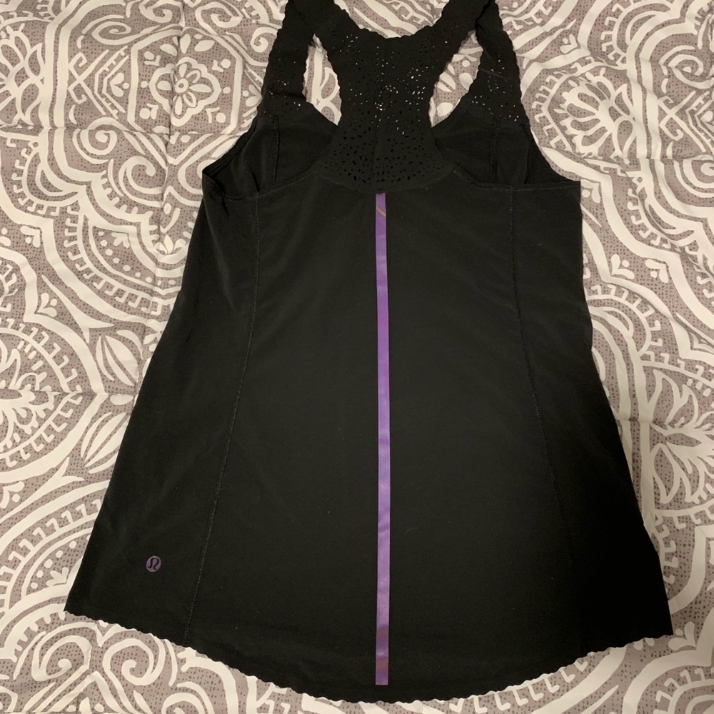 Lululemon black run a marathon singlet